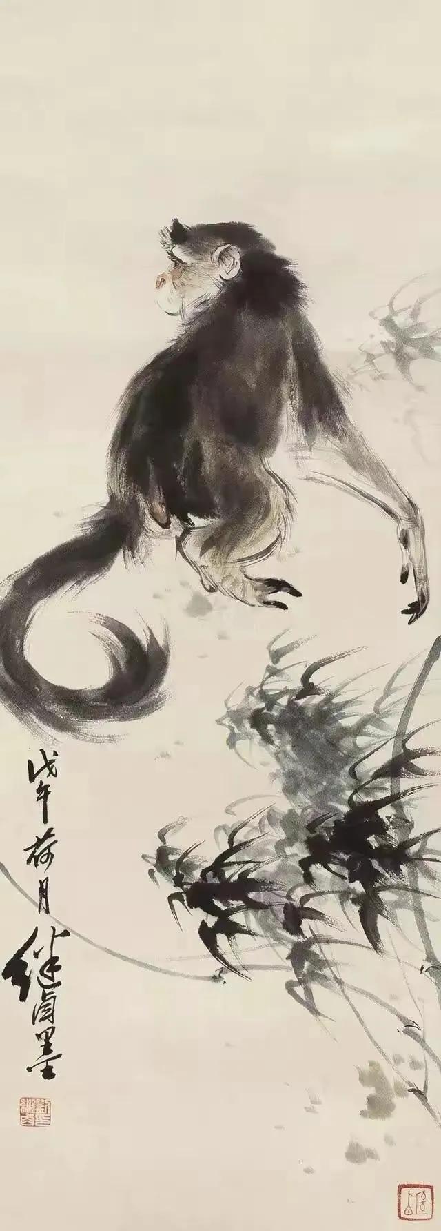 刘继卣猴,刘继卣画猴作品高清大图
