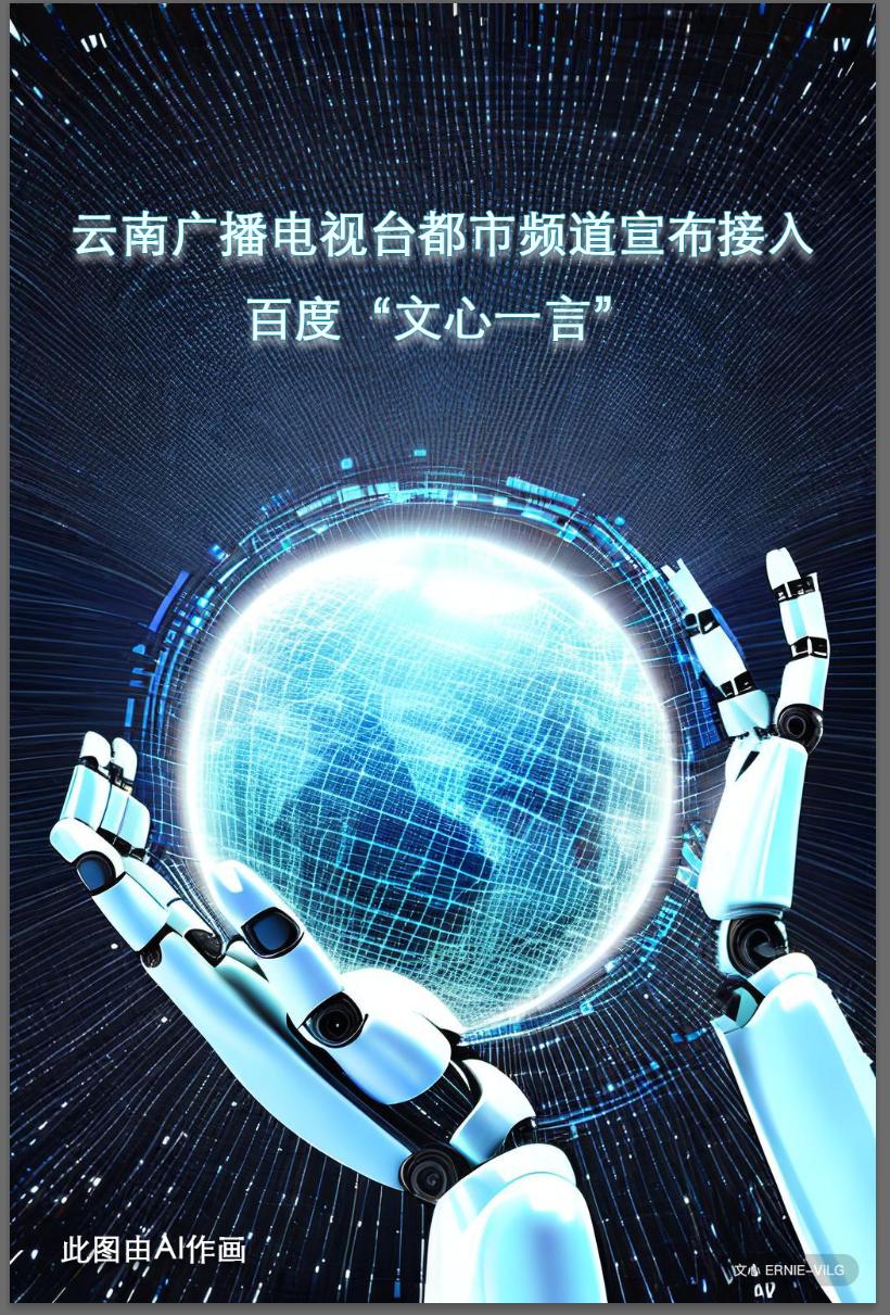 正式官宣！云南广播电视台都市频道接入百度“文心一言”