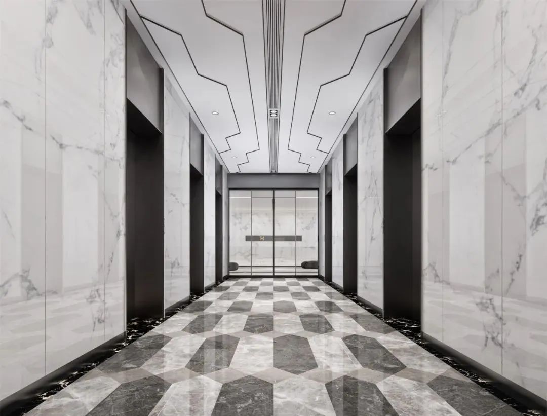 这就是5星级酒店，必须用大理石装修电梯的原因