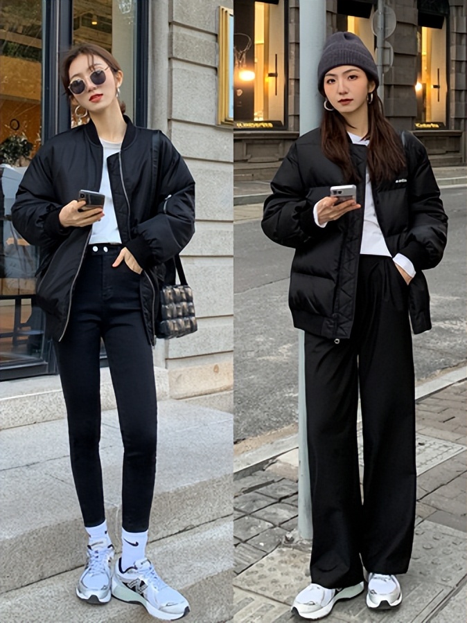 冬天穿同色系好看又显瘦,秋冬显瘦穿搭条纹