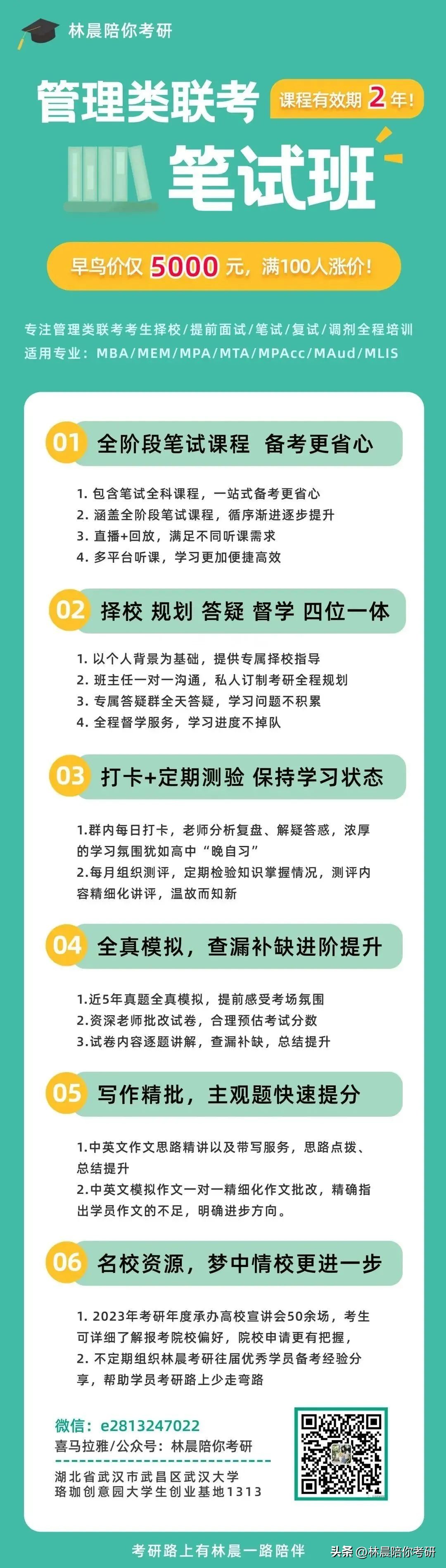 MBA上岸经验丨国企在职备考MBA，四个月上岸武汉大学啦！