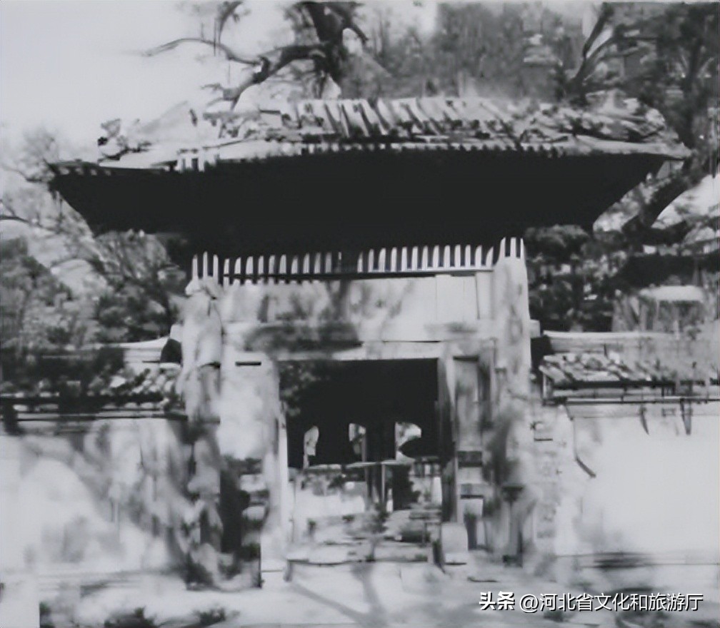 正定古塔老照片,正定许家牌坊