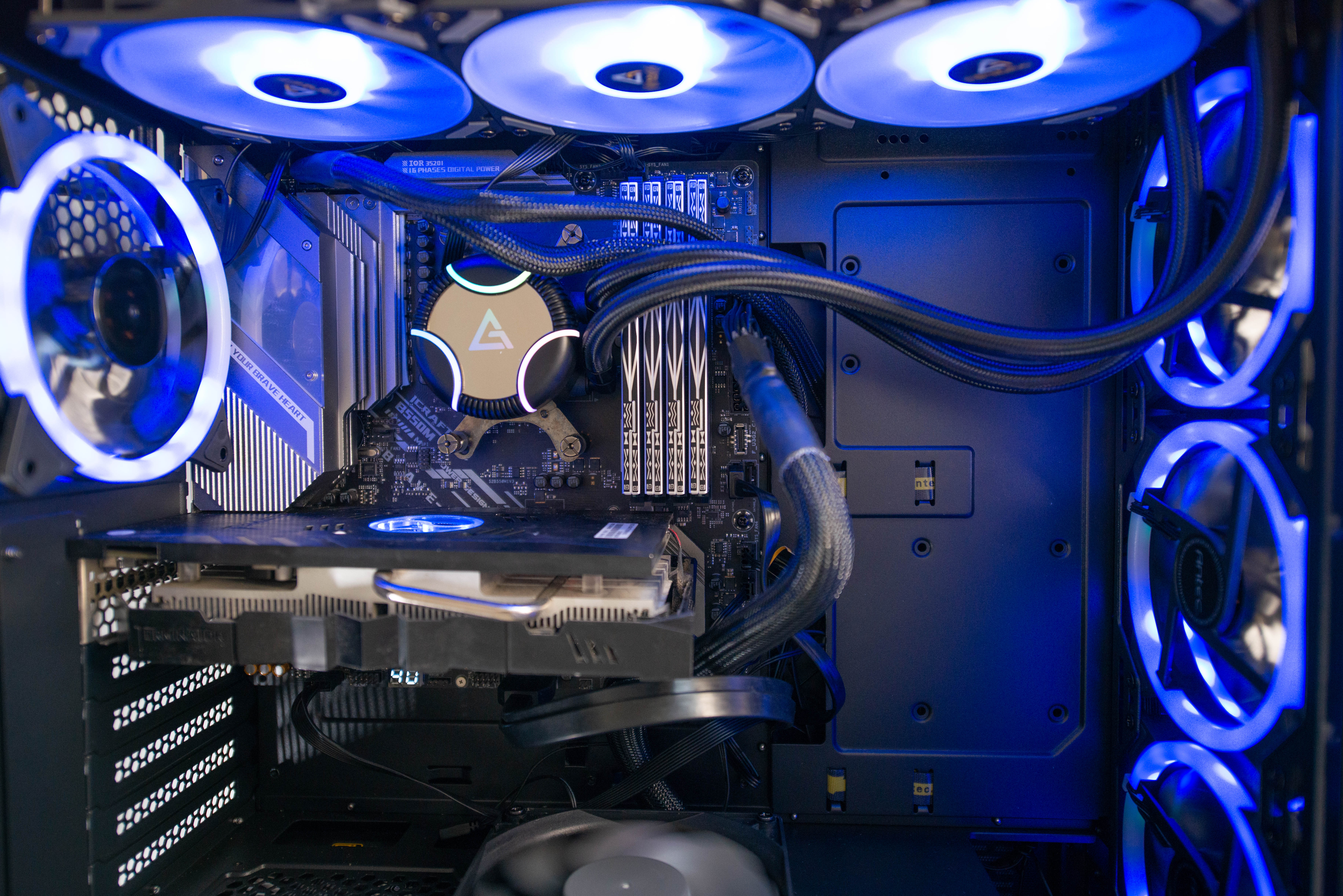 diy水冷显卡教程,电脑组装rgb灯光