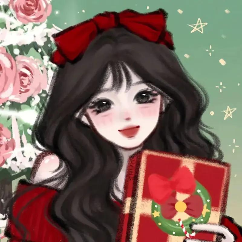 可爱呆萌头像动漫卡通二次元女生,老奶奶抽大烟袋的图卡通动漫头像