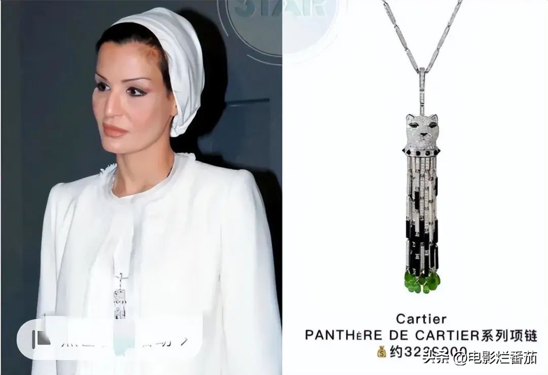 卡塔尔王太后配饰价格,卡塔尔王太后佩戴价值200万的胸针