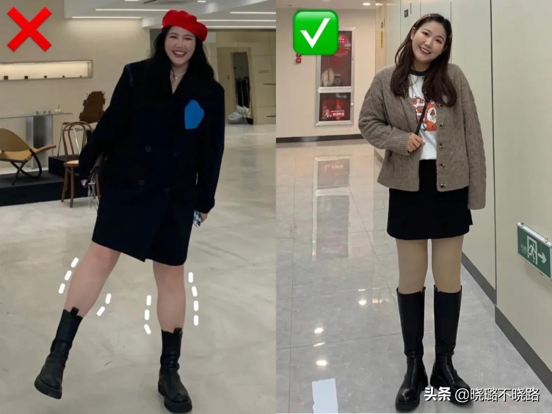 158的个子靴子穿到什么位置好看,大腿粗矮个子女生适合穿靴子吗