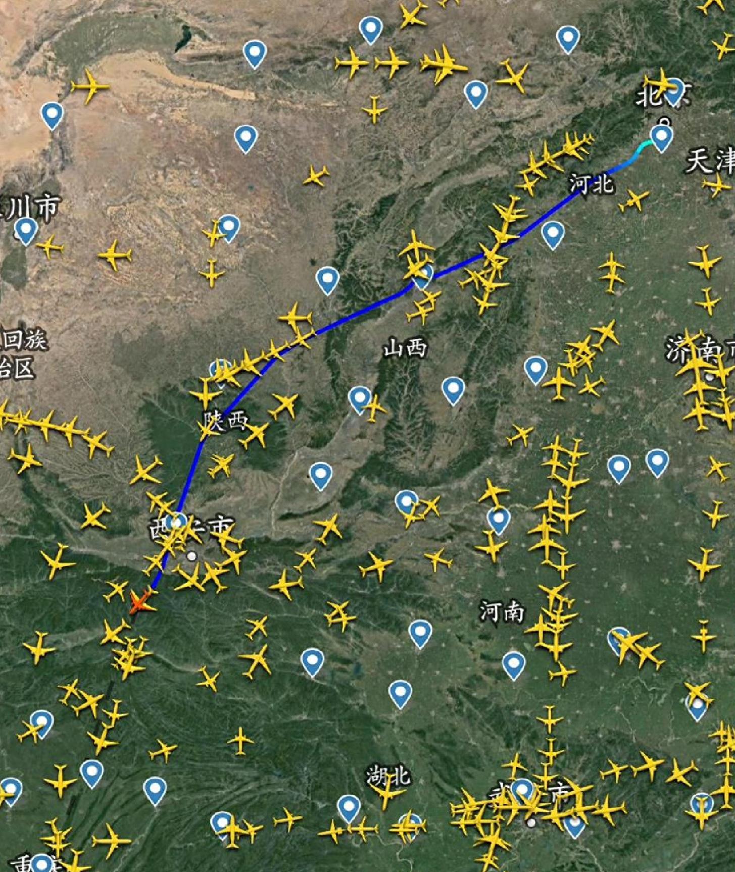 9月10日北京到兰州航班,24号飞往重庆的航班目前情况