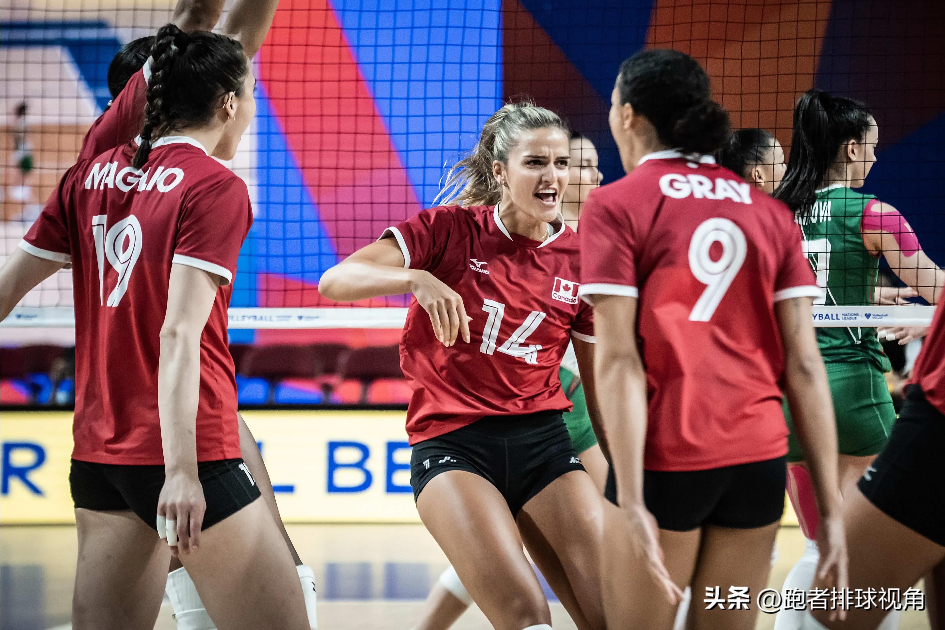 6战5胜中国女排3-1复仇加拿大,加拿大女排3比2胜日本