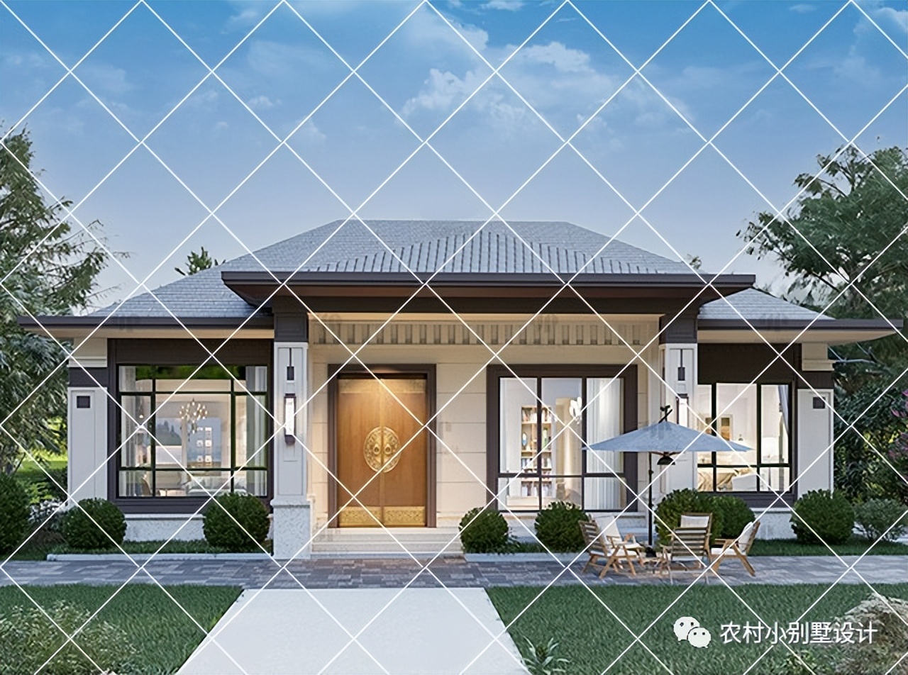 一层半层小别墅新款农村自建房,农村自建房一层别墅设计最新款