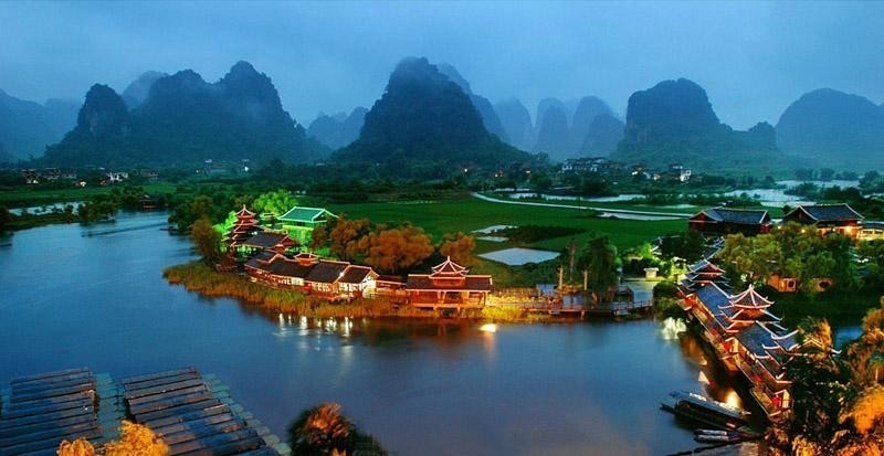 阳朔兴坪旅游景区介绍视频,阳朔老街附近旅游景区推荐