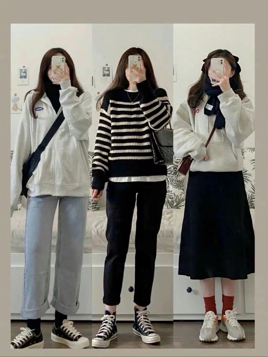 冬天穿衣风格图片,冬天简单的衣服穿出高级感