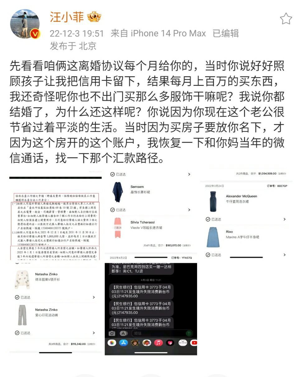 大s承认汪小菲买房视频,大s婚内让汪小菲写借条