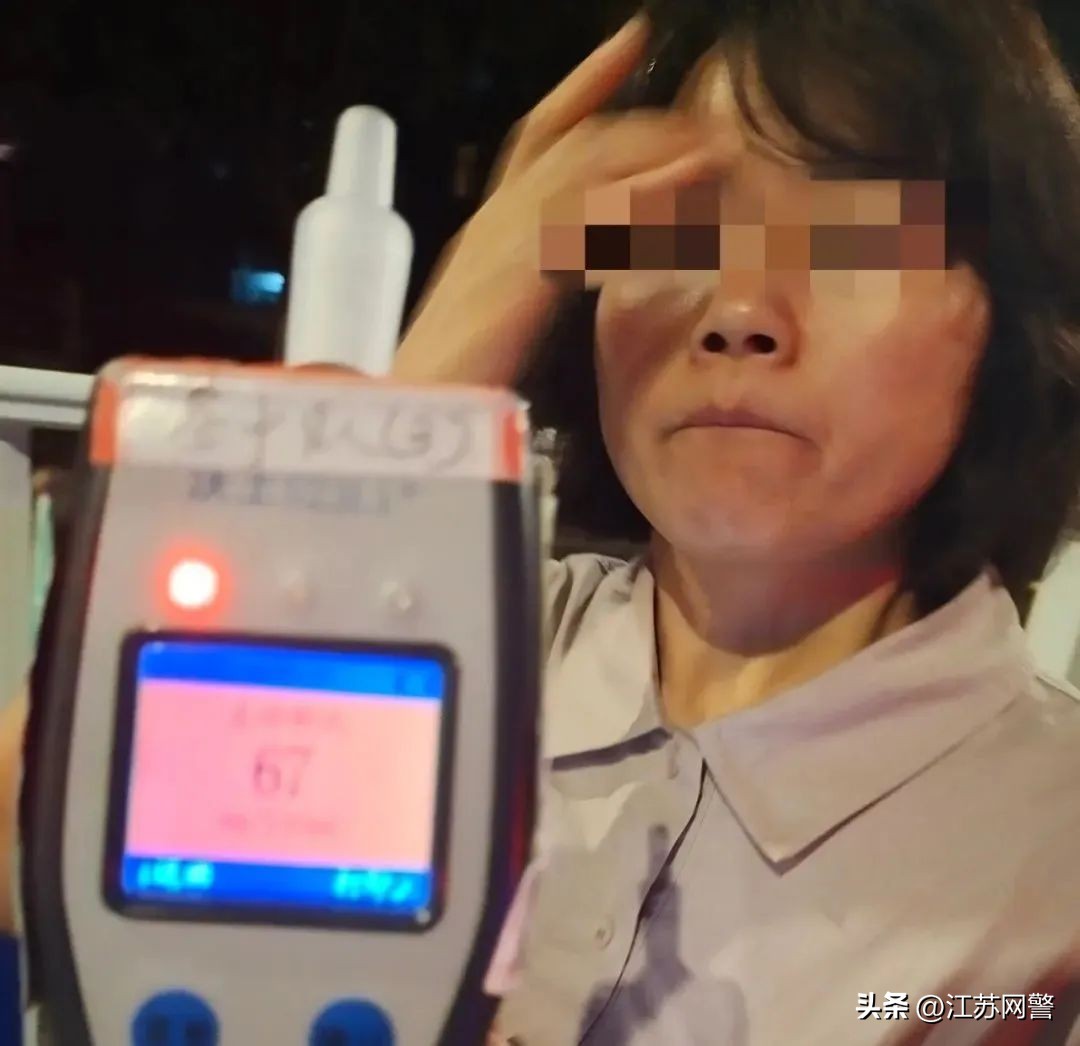 江苏镇江：润州交警零点行动一批“醉猫”入网