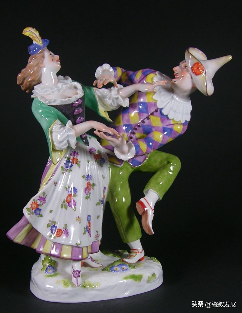 带着“烟火气”的德国梅森Meissen御窑人物瓷塑之小丑角色造型