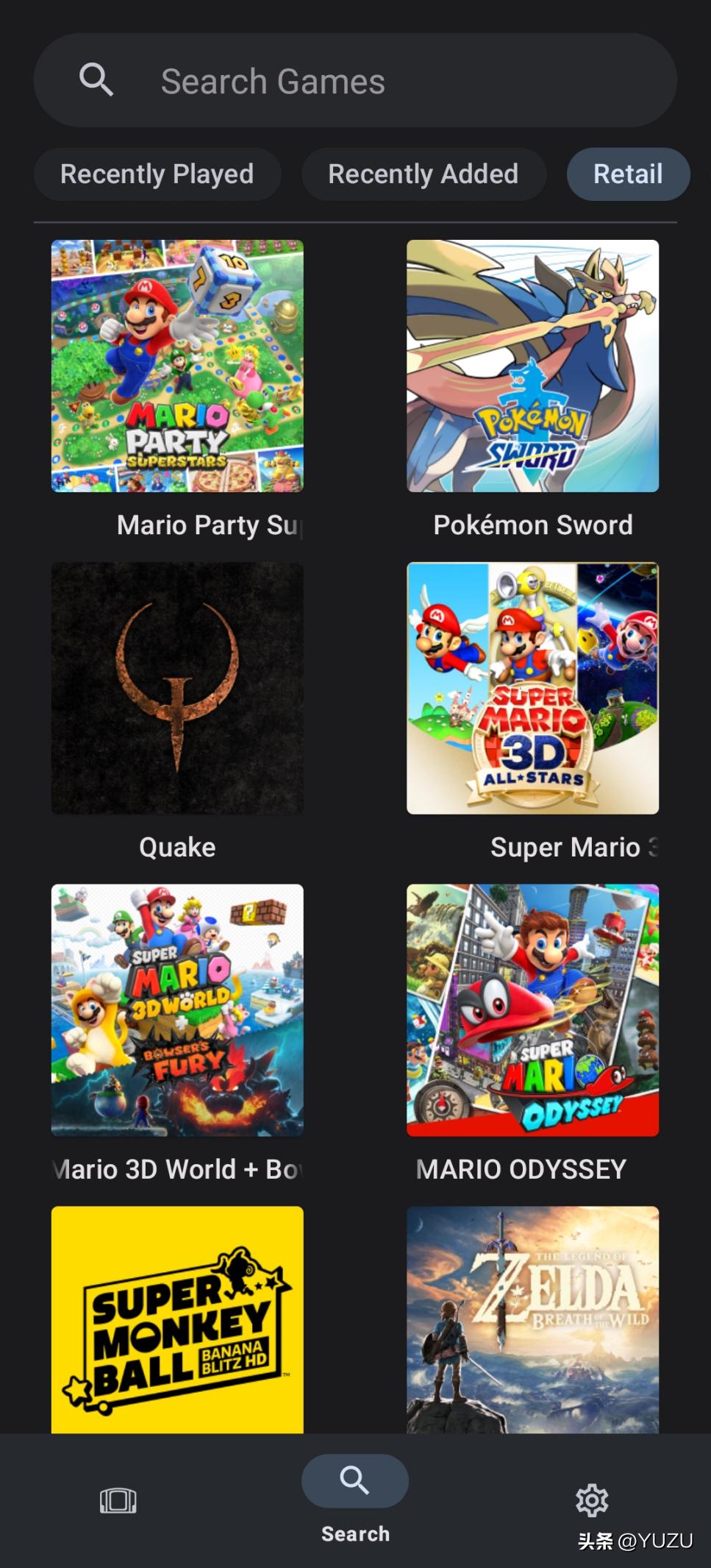 switch模拟器yuzu怎么添加游戏,switch模拟器YUZU