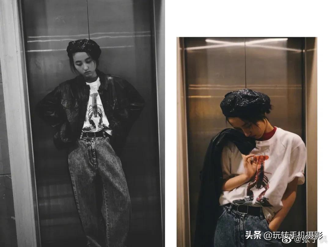 冬天戴帽子自拍怎么拍照好看,冬天戴帽子室外拍照姿势大全