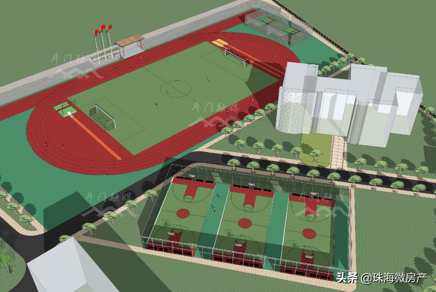 白藤湖中学操场,白藤湖学校