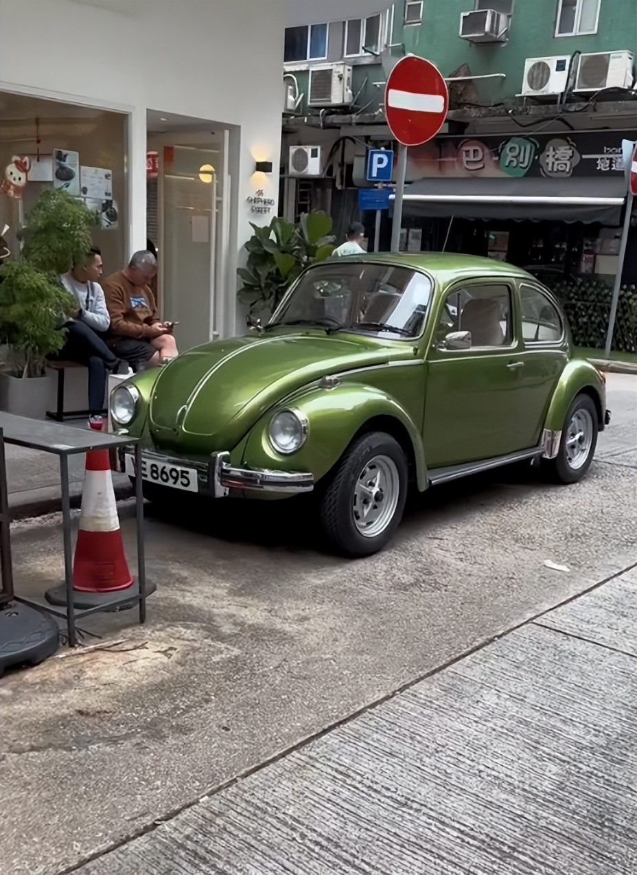 大众甲壳虫老款敞篷版,港风vintage复古