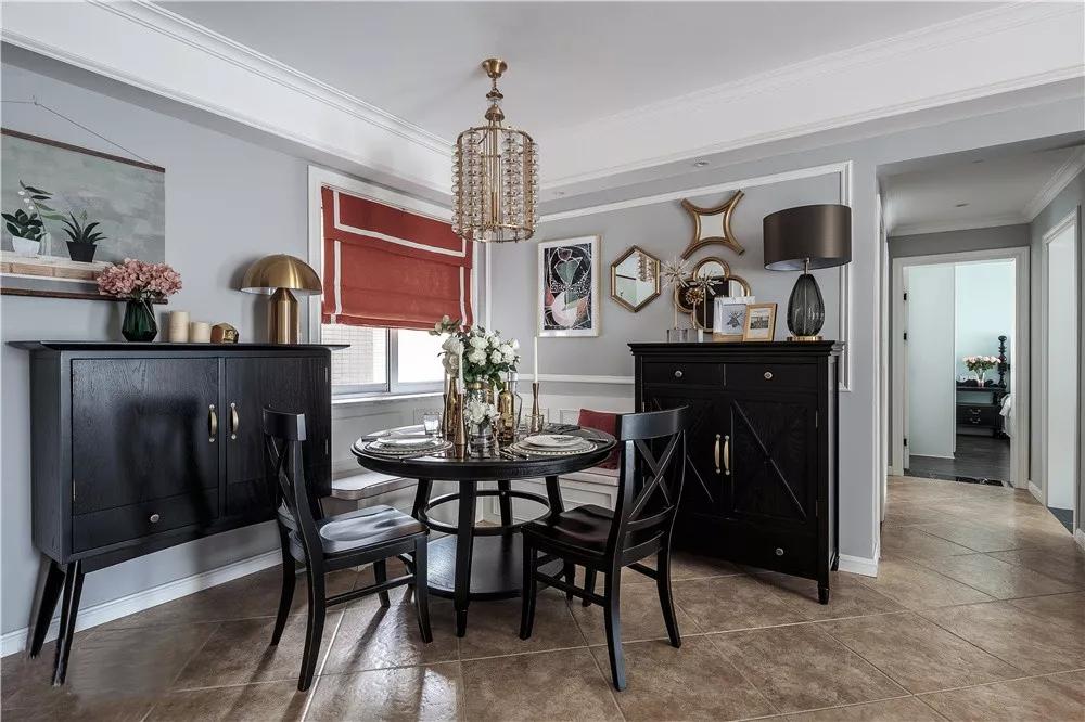 美式餐厅设计效果图小户型,美式简约风格餐厅设计效果图