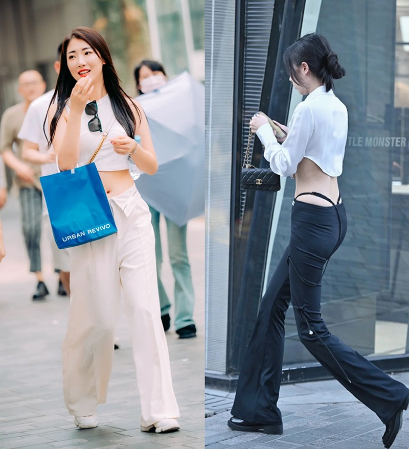 女生出门这样穿时尚减龄又撩人,被北京街拍惊艳到都是名媛范