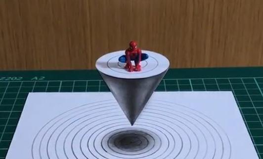 3D绘画牛人多厉害?画出真假难辨的“立体美女”,震惊500万网友