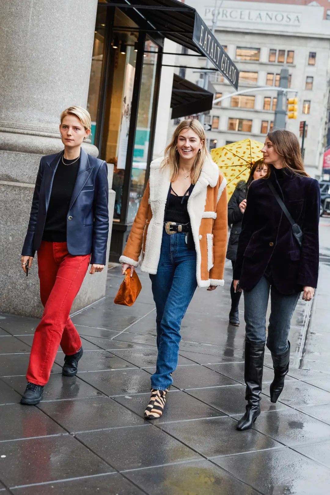 中长款羊羔毛外套怎么穿好看,冬天穿羊羔毛外套