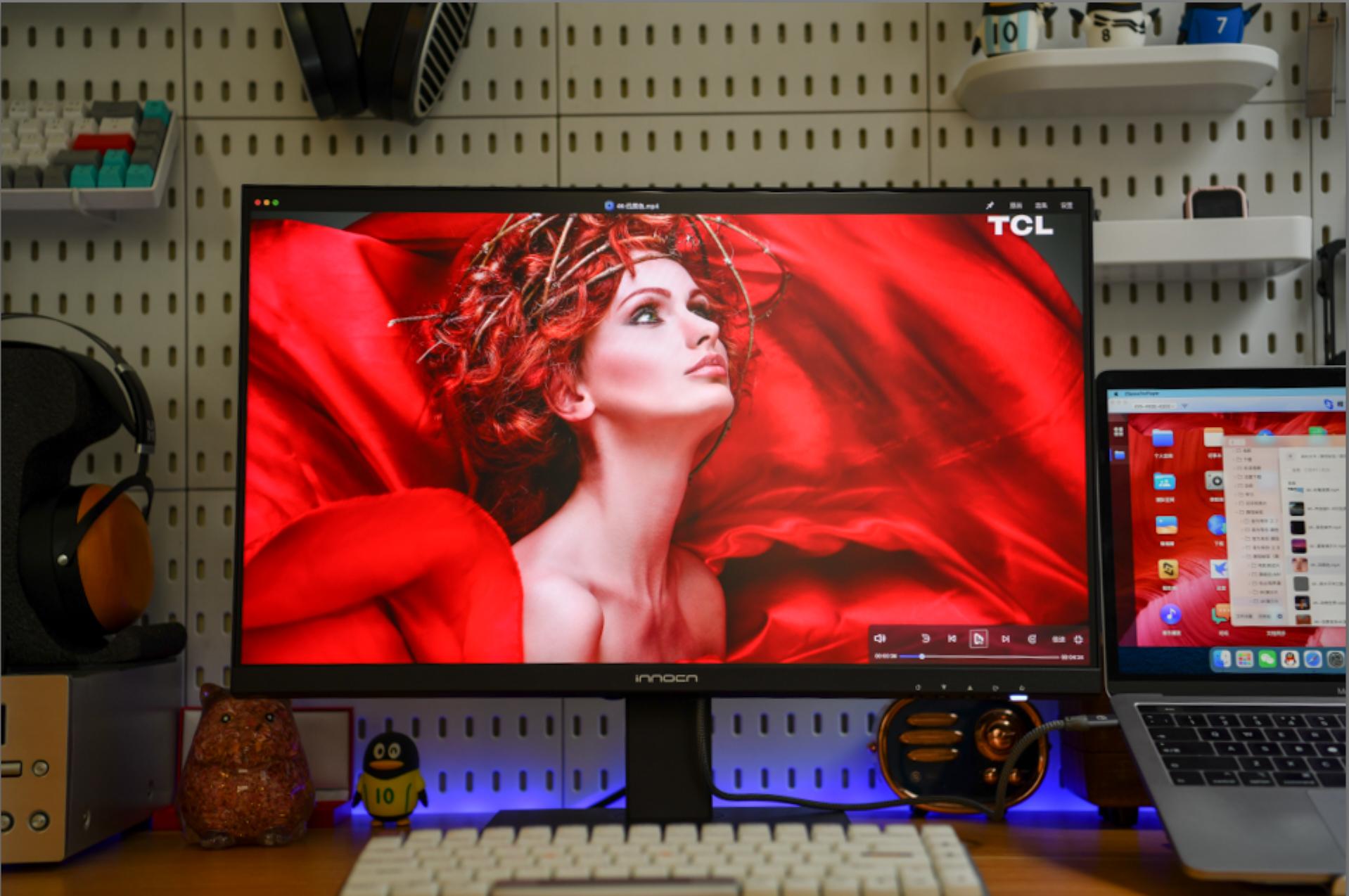 INNOCN办公美术显示器24C1F，色彩精准，专业护眼，KVM等一应俱全