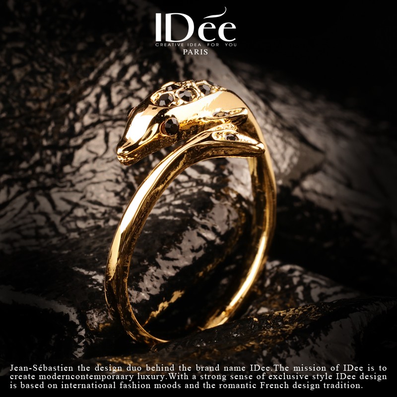 有灵性的治愈系萌宠，深海的微笑天使~法国IDee精美海豚戒指