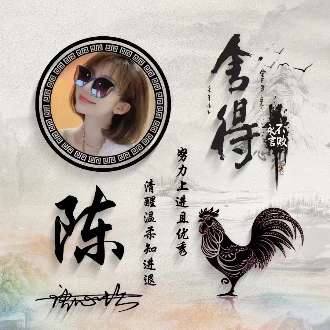 个性带姓氏的微信头像好看,个性姓氏微信头像2023最新款