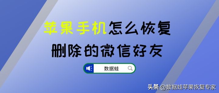 苹果手机怎么恢复删掉的微信好友,苹果手机删除的微信好友怎么恢复