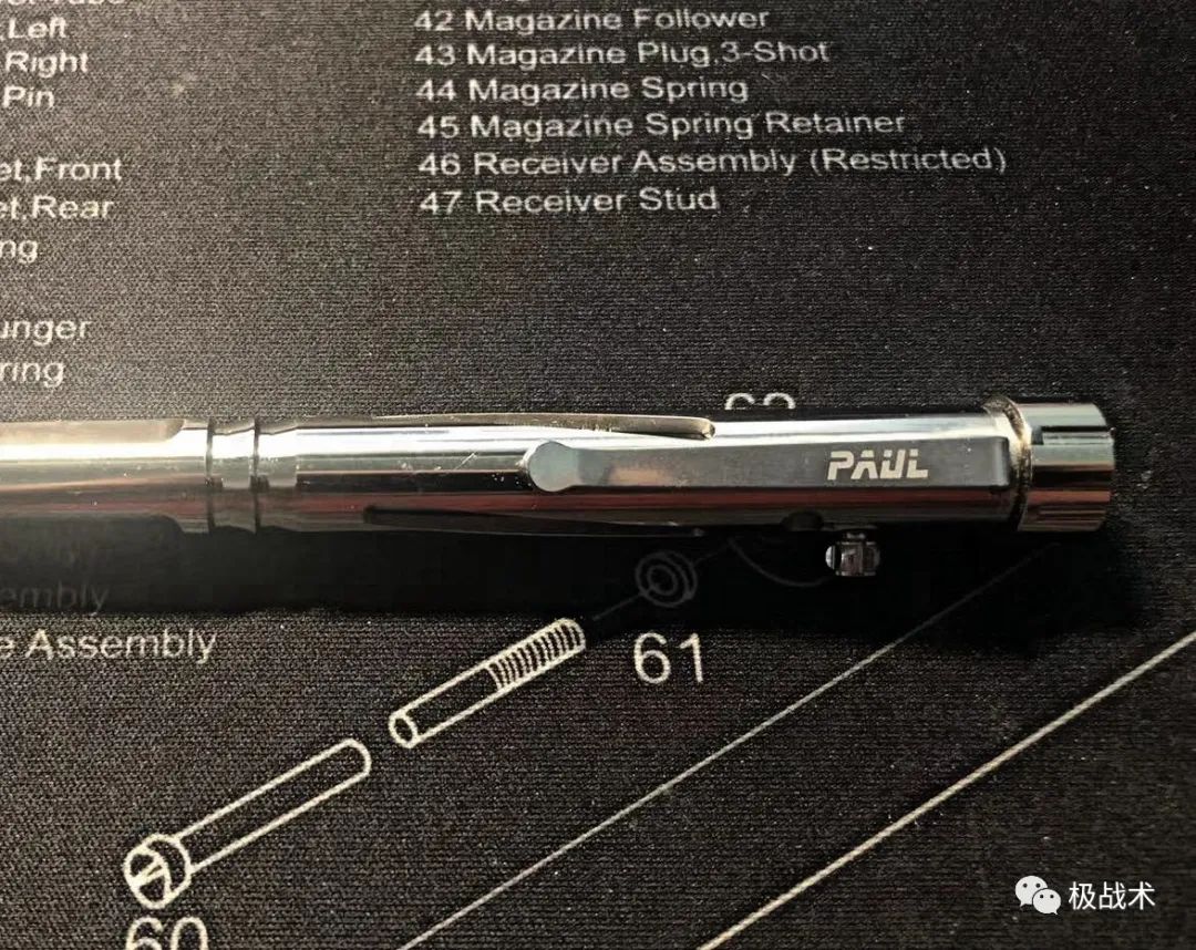 钛合金迷你战术笔,迷你版三叉戟