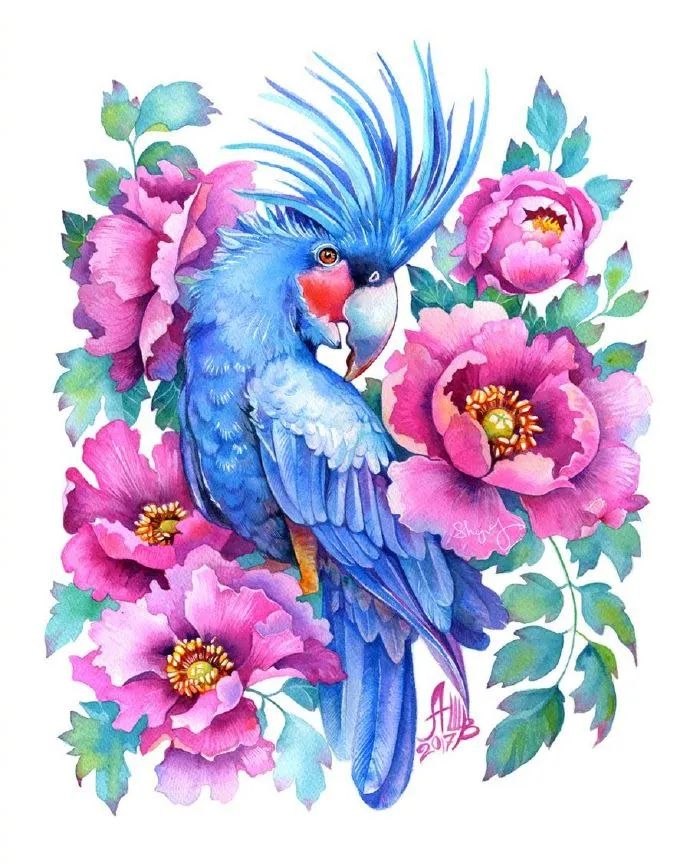 大神级水彩作品看完肯定不后悔,40张笔触狂放的水彩