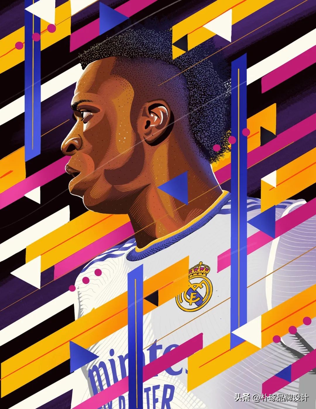 足球运动员手绘图,足球运动员海报设计