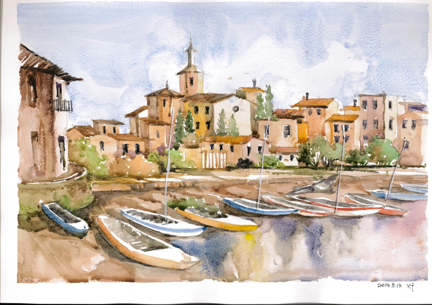 初学者水彩颜料24色水彩工具套装,水彩颜料36色固体水彩套装