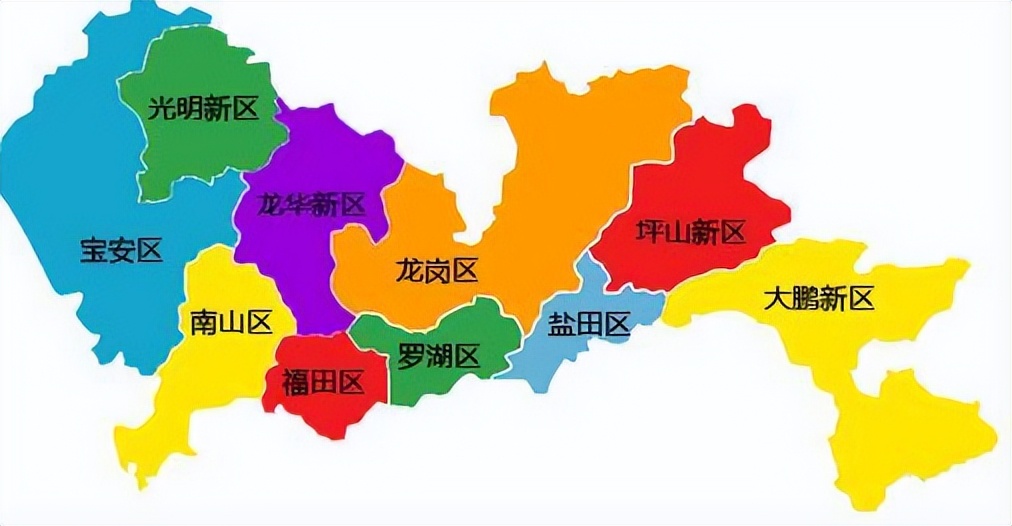 深圳的区域划分发展历史,深圳各区成立时间先后排名