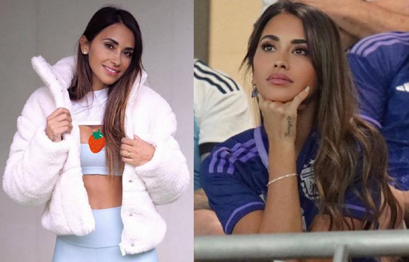 安东内拉梅西内马尔c罗,c罗老婆乔治娜和安东内拉