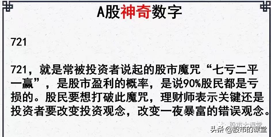 炒股神奇数字大全,a股炒股看逻辑