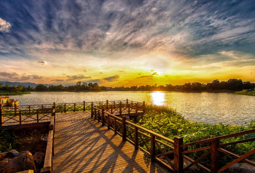 西安湿地风景区,西安东郊最美湿地公园