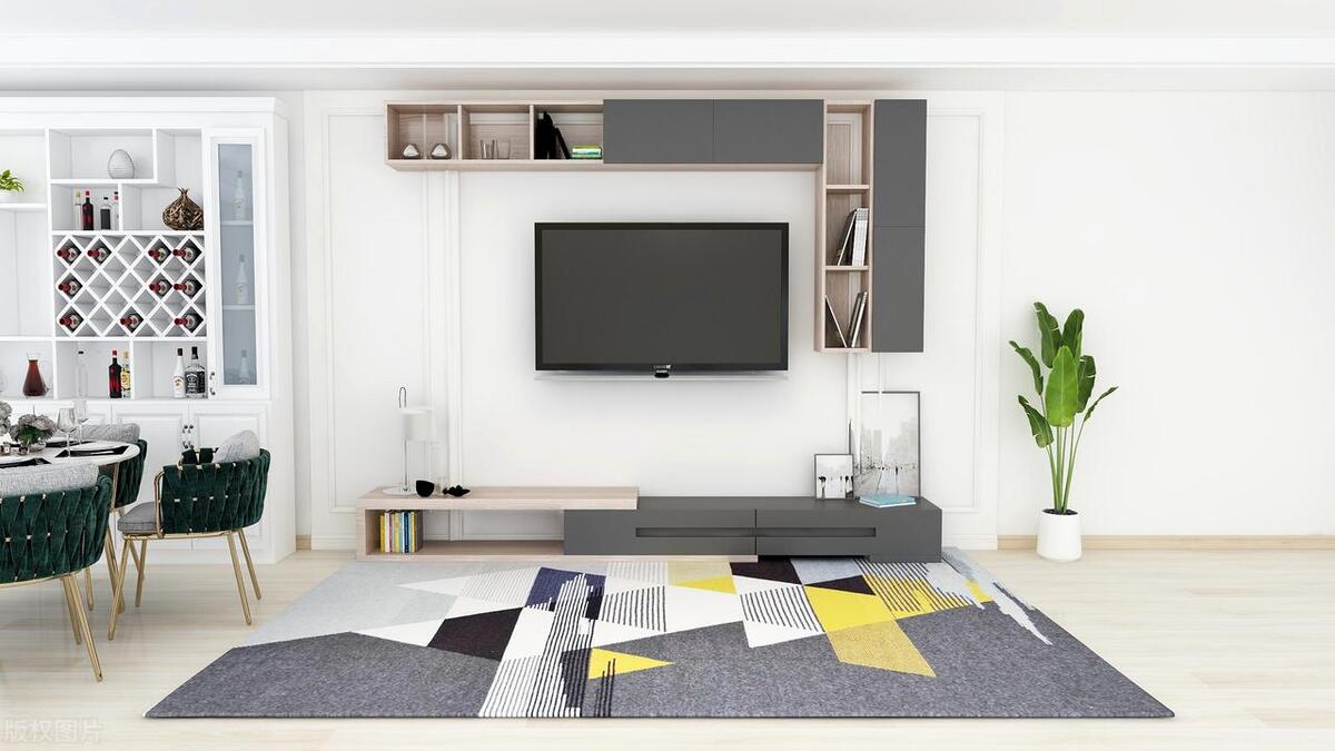 电视柜高度标准多少客厅,客厅电视柜高度尺寸多少合适图片