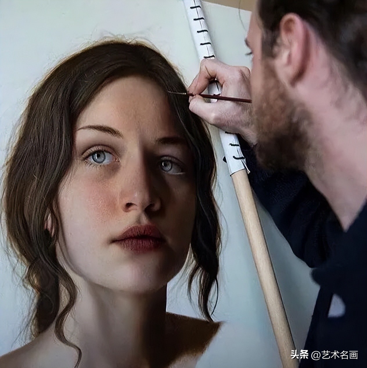 布格罗油画人物高清作品图文,马可格拉西超写实油画图片