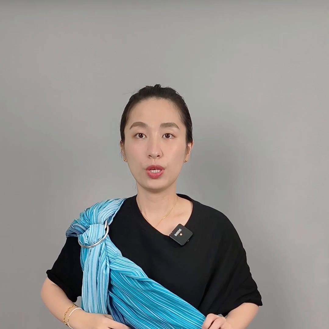 背带式背巾使用教程,背带巾背法