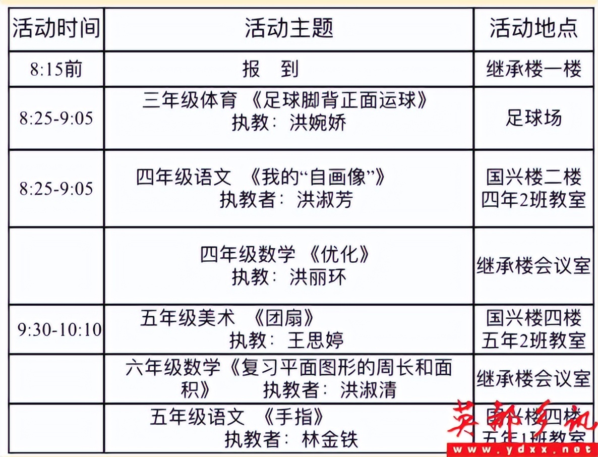 县街小学教学开放日,英都中心小学春游