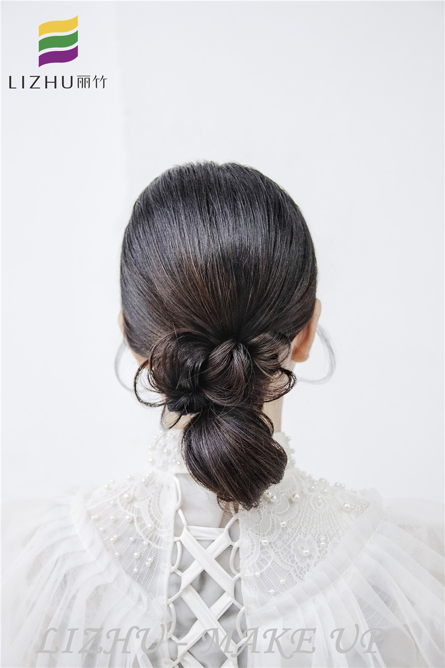 韩式复古发髻发簪,韩式盘发发箍编发教程