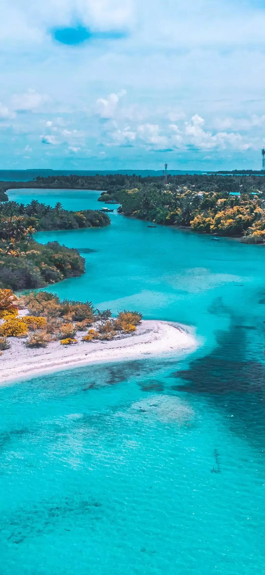 大海壁纸｜大海边，守候朝霞，聆听海浪的乐章