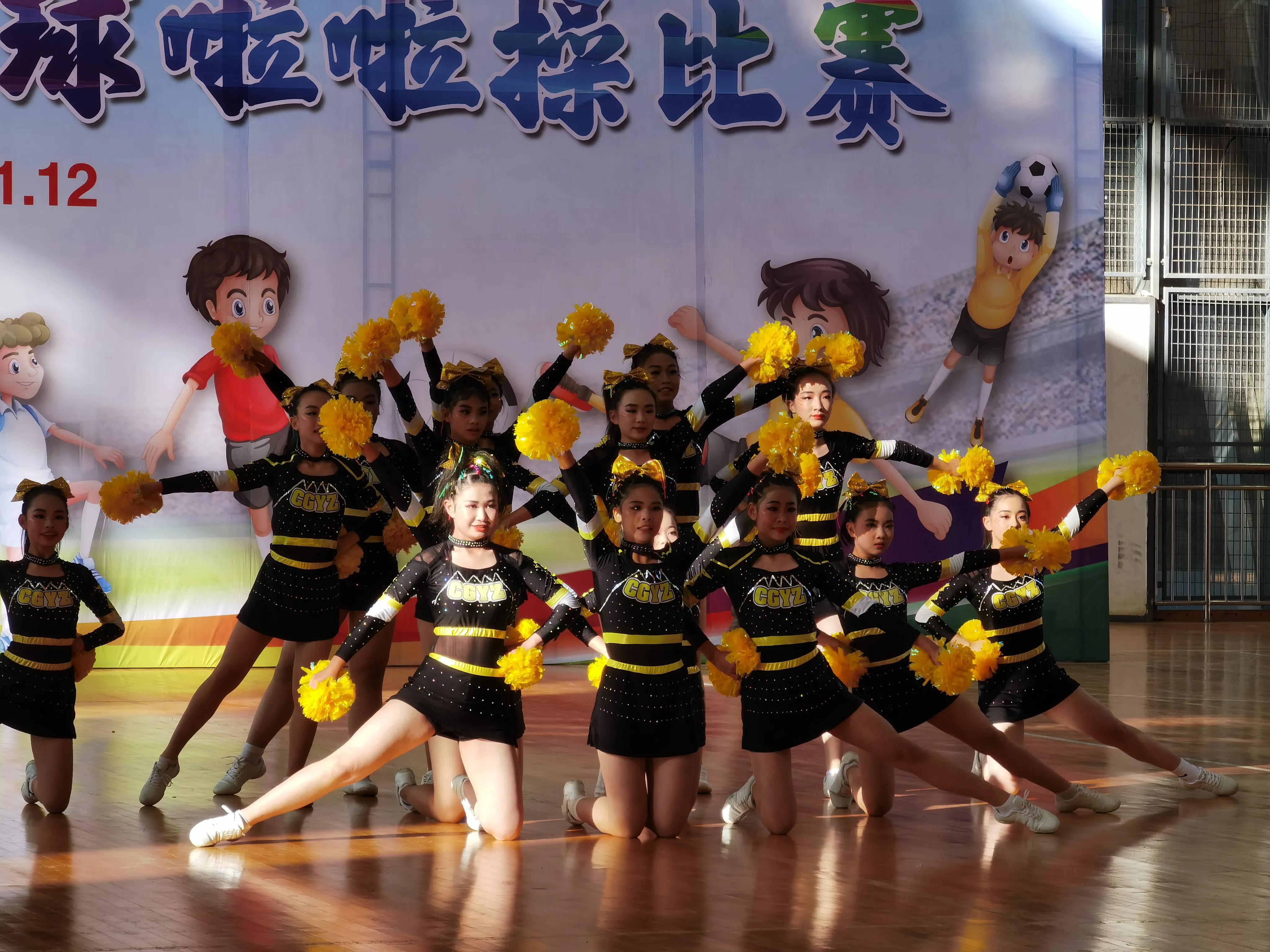 昆明市第五届青少年足球啦啦操,2017昆明青少年校园啦啦操比赛