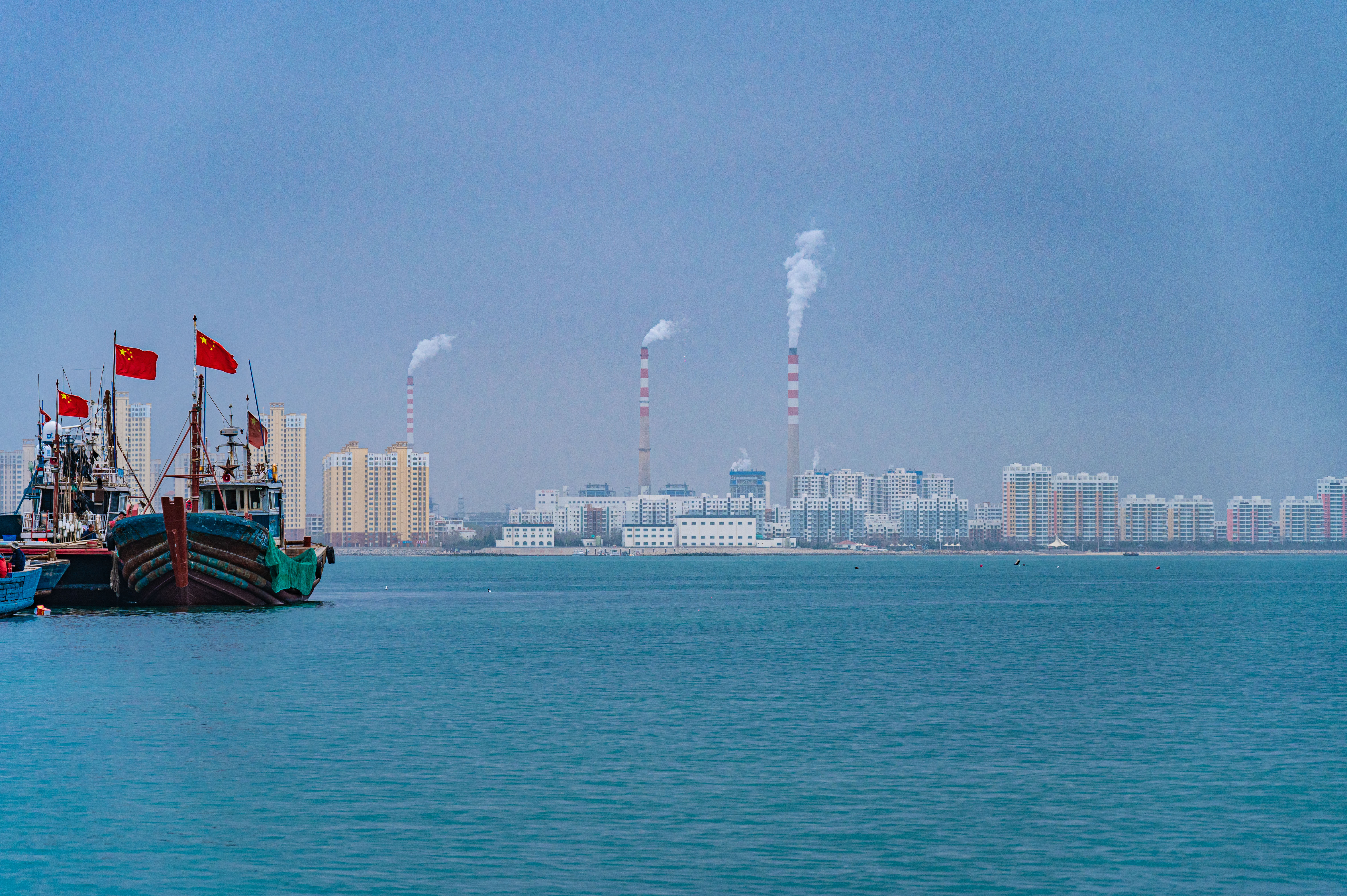见山与见海,山东海滨小城龙口市