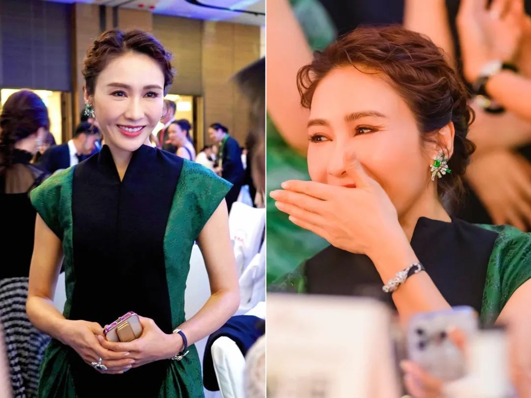 郭晶晶巩俐与明星合影,郭晶晶张曼玉合影