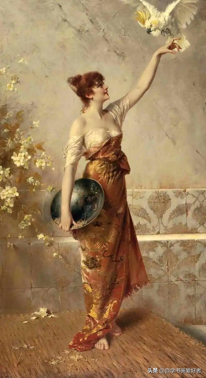 推荐几本高清适合临摹的古典油画,精美细腻的油画作品