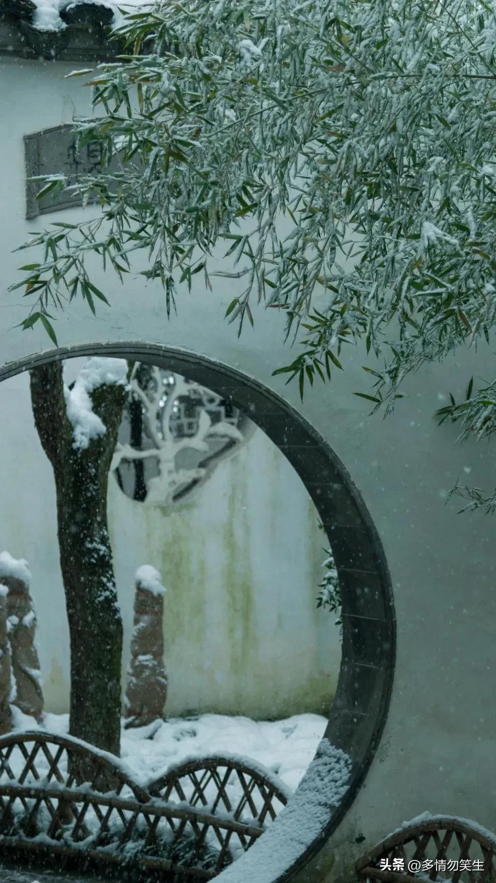 苏州烟雨江南雪景,苏州下雪的美景