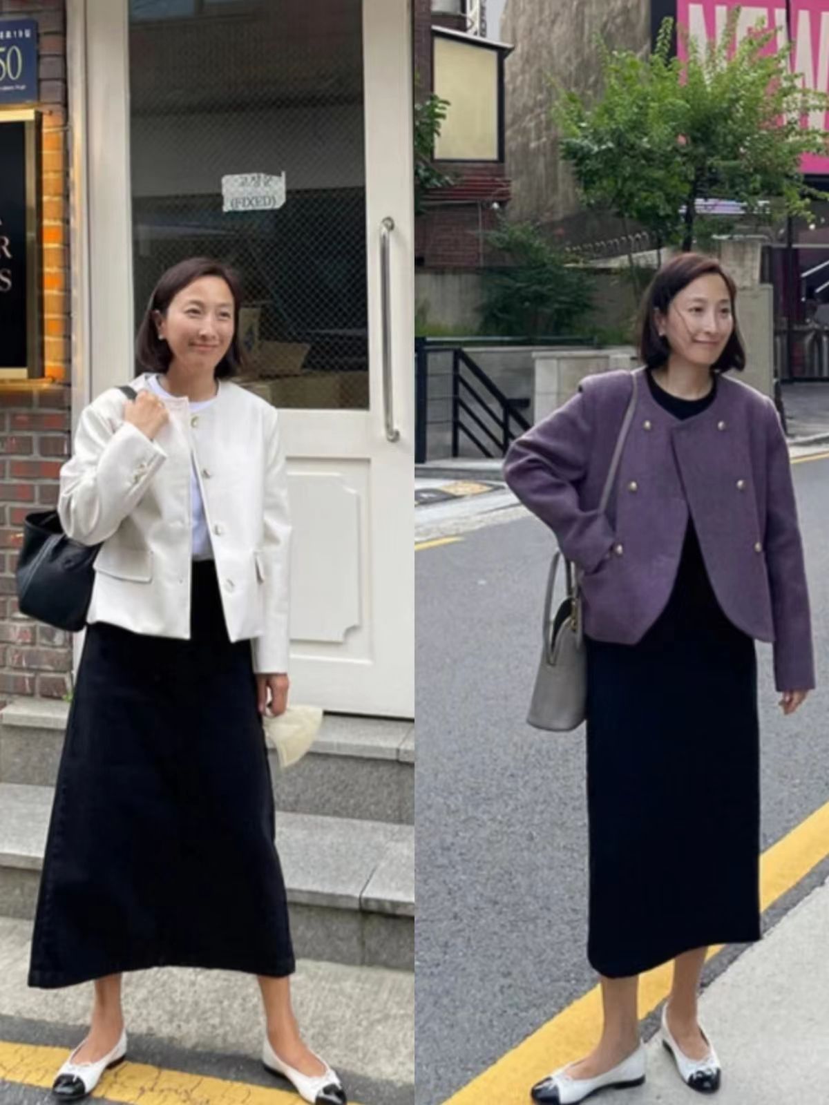 九分裤裙搭配,九分裤搭配长裙